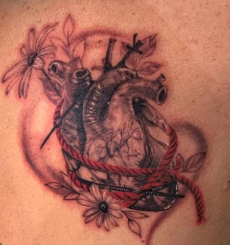 Body Part Back - Anna Mia Anatomical Heart and Rope
